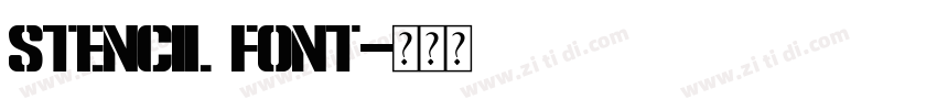 stencil font字体转换